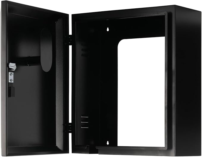 Ev Charger Protection Box,Compatible with Most Electric Vehicle Chargers Cable Cord Holder Lock Cover Outdoor Rainproof, Snowproof, Dustproof, Theftproof, Rustproof