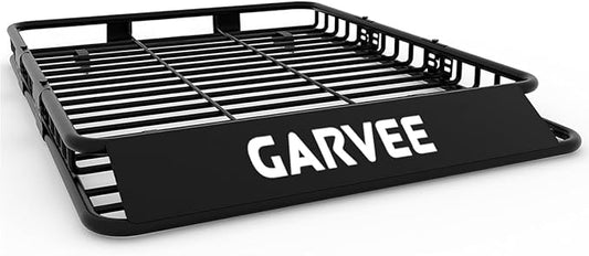 Garvee 64 in x 39 in Universal Roof Rack Basket, 200 LBS Capacity Luggage Rack, Heavy Duty Rooftop Cargo Carrier, Car Top Luggage Holder Basket Heavy Duty for SUVs, Trucks, Vehicles