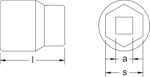 CS Unitec | Non-Sparking & Non-Magnetic Aluminum Bronze Impact Socket Set | 2-15/16 inch 6 Point Socket, 1 inch Drive