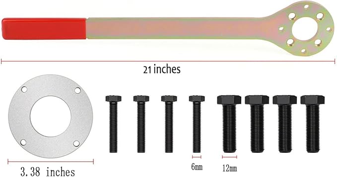 Crank Pulley Tool Kit Screw Wrench Holder Compatible with Subaru Imprezas Legacy Outback Foresters XT Baja SVX Saab 9-2X