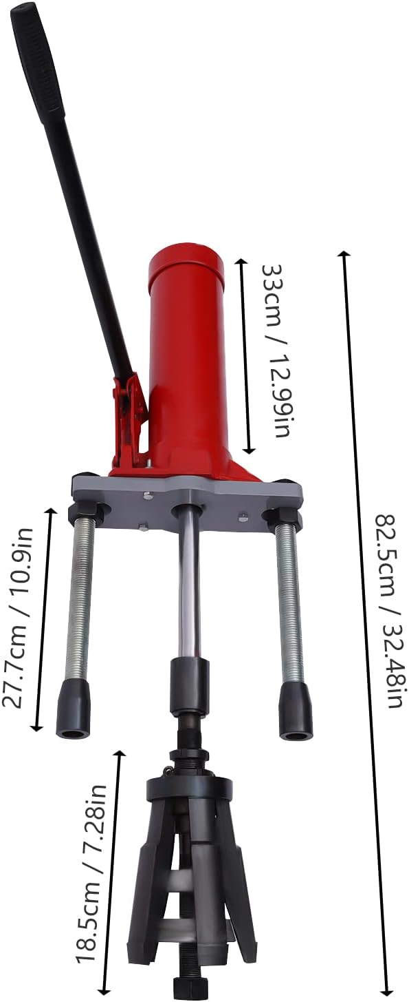 15T Hydraulic Cylinder Liner Puller, Professional Dry and Wet Types Cylinder Pullers Auto Repair Kit for Diameter 80-140mm/3.15-5.51in