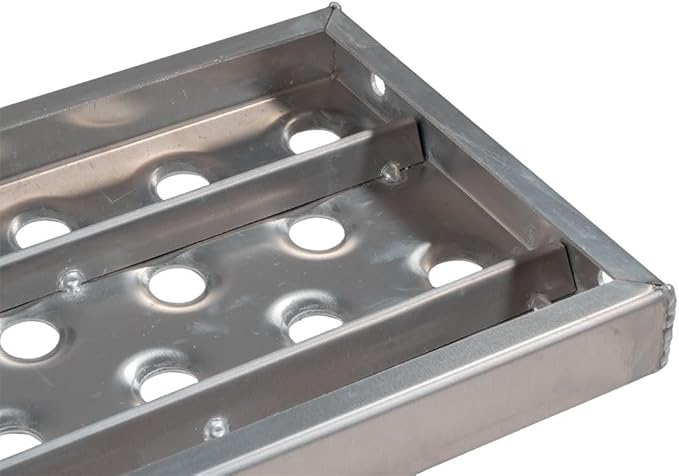 Mytee Products Aluminum Steps Replacement Part for 30" Wide Saddle Tool Box – 2 Pc Set, 12-Gauge Punched Plate Design, Bolt-On Installation, Anti-Slip Grip, Solid Welded Seams, Corrosion Resistant