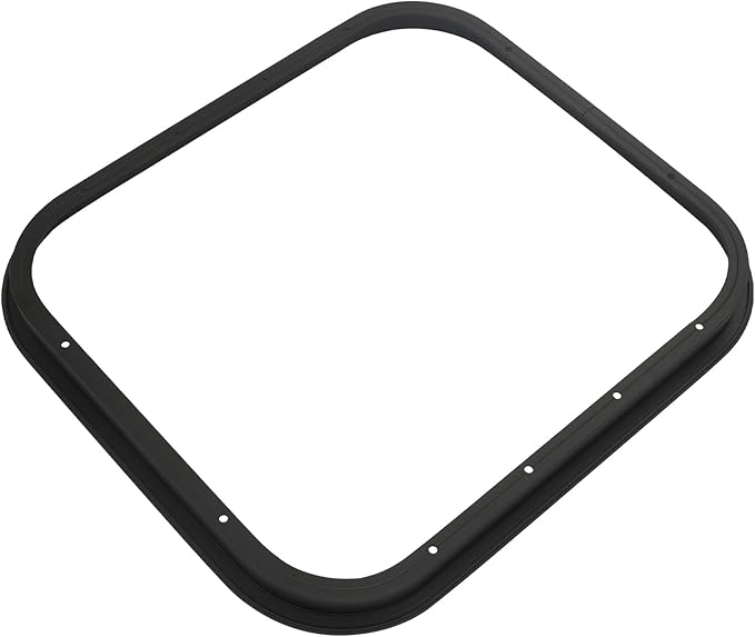 14" W x 16" H RV Window Vertical Sliding, DOT Certified - Shatterproof Tempered Tinted Glass, with Net Screen and Trim Ring, Teardrop Replacement Trailer Camper Window