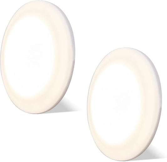 Facon 3.5" LED RV Puck Light Surface Mount - 2Pack, SY-SM35 12V RV Dome Light(No Switch), 230LM Cool White (4000K), Ideal for RVs, Motorhomes, Campers, Marine Vehicles