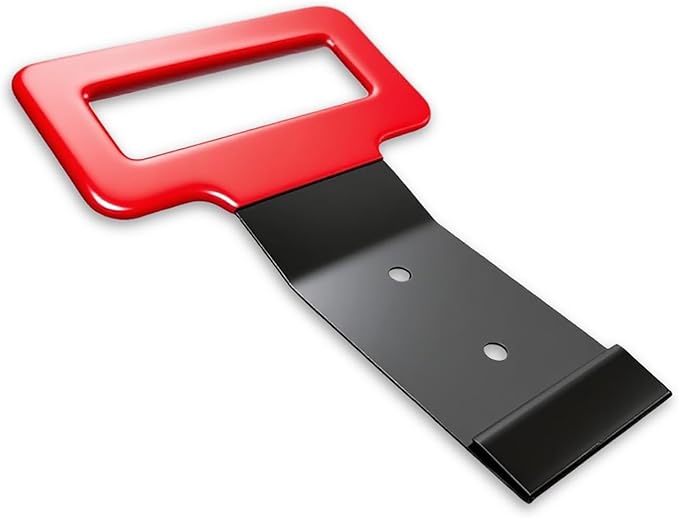 QMARK Window Belt Molding Remover Tool, Black Powder-Coated Metal with Red Soft Grip Handle, Universal Fit