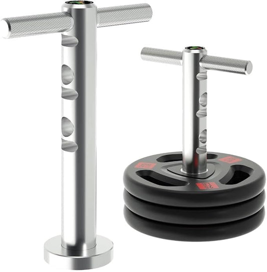 T-Bell – Adjustable, Functional Fitness Accessory for Body Shaping, Core Leg, Back and Buttocks Strength. Rustproof, Durable Rotating T-Bar Design, 225 lb. Capacity. 15.25” H x 10” W x 2” Diameter