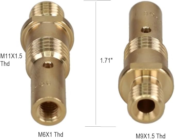 35-50 Mig Welding Gas Diffusers for Tweco Mini Mig & Lincoln Magnum 100 35-50 (Pack of 5) 35-50