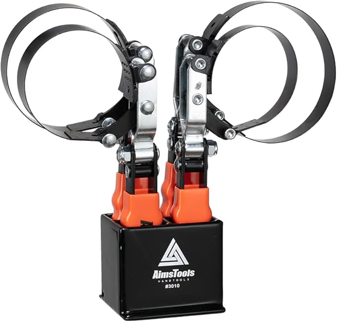 3110 4 Piece Professional Oil Filter Wrench Set with Stand - Wrenches Cover 2 1/4 Inch to 4 3/8 Inch(57mm to 111mm) for Oil Changes