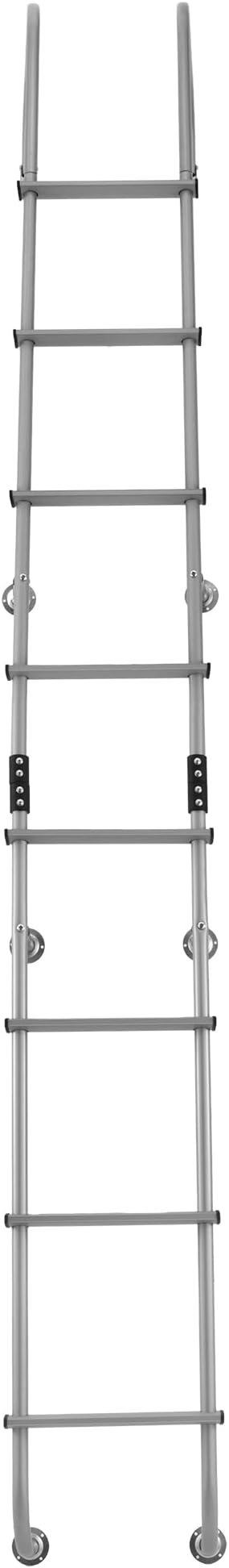 RecPro RV 92" Universal Exterior Rear Ladder | 250 lb Max Weight | Lightweight Aluminum | Made in The USA (Silver)