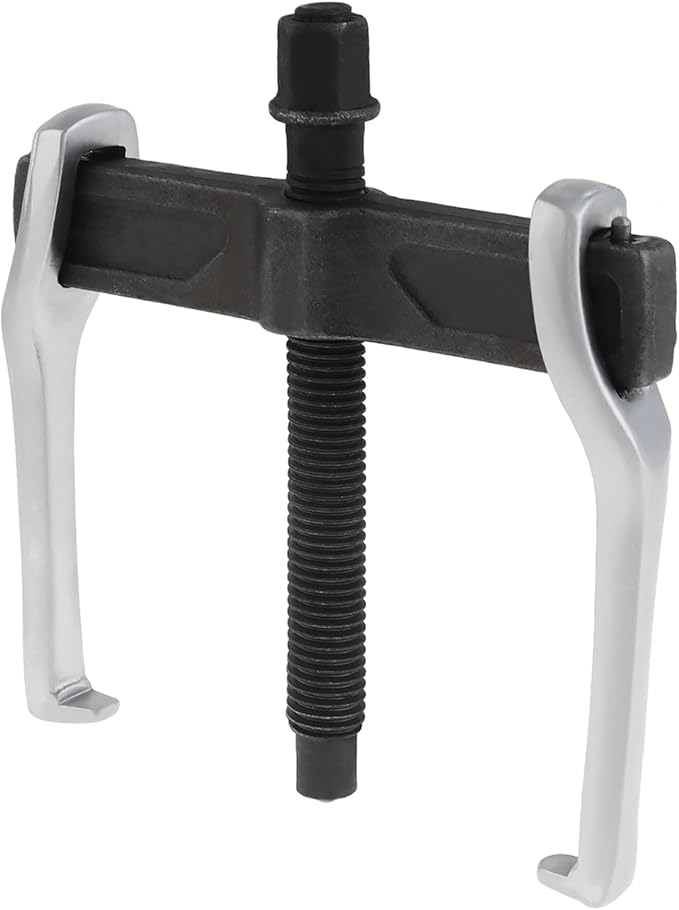 ChgImposs 4 Inch CR-V 2-Jaw Gear Puller, Adjustable Bearing Puller Gears, Reversible Removal Tool for External Internal Pulling, Single Hook Two Claws Puller Tool Separate Lifting Device