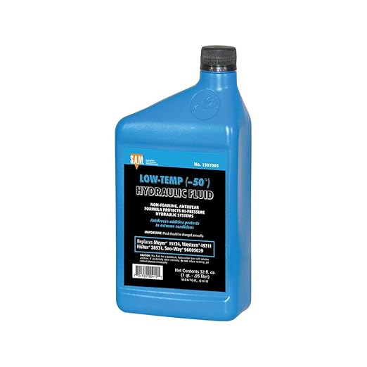 RAParts 1307010 Low Temperature Blue Hydraulic Fluid Twelve 1 Quart Bottles