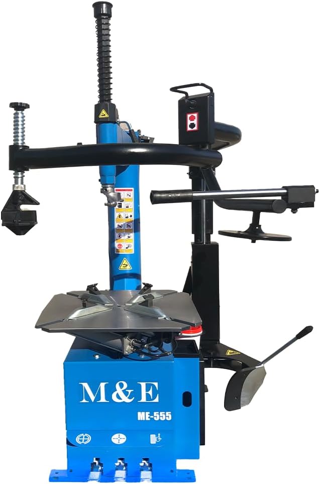 ME-T555 2.0HP Tire Changer Machine with Double Side Assist Arm Bead Blaster Tire Repair
