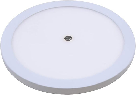 Facon 7.5-Inch 12V LED RV Ceiling Dome Light with Touch Dimmer Switch, 3000K/4000K Adjustable Color Temp, 12Volts Interior Light for RV Motorhome Camper Marine, ETL Listed