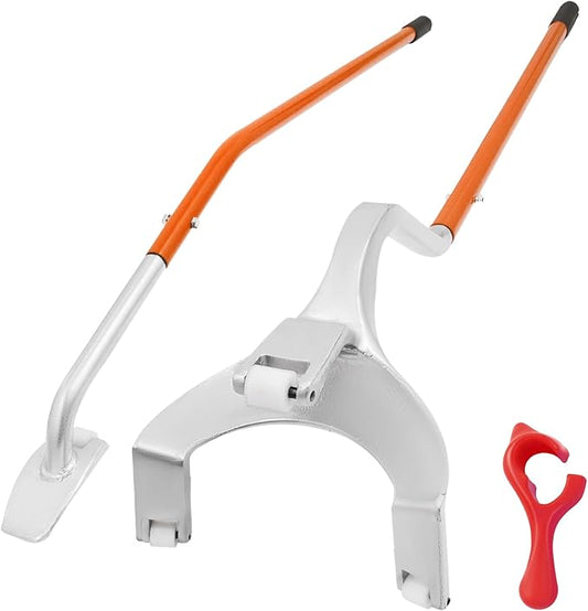 Vevor Tire Mount Demount Tool 22.5" to 24.5" Tire Changer Steel Bead Breaker Extra Bead Holder Tubeless Truck Manual Tire Changing Tools for Car Repairing(Red)