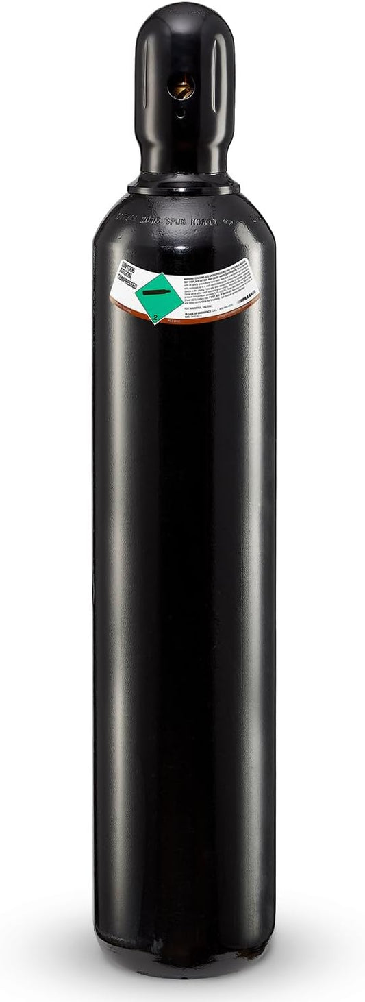 PrimeWeld 100% Argon Gas Welding Tank Full 125CF | DOT 3AA | USA CGA 580 Valve | Best Gas for TIG Welding Applications | Cylinders Full & Ready to Use