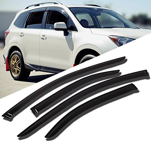 TuningPros WD-659 Tinted Smoke Out-Channel Window Visor Deflector Rain Guard 4-pc Set