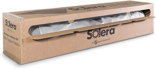 Solera Universal Slide-Topper Replacement Cut-to-Fit Fabric for 5th Wheel RVs, Travel Trailers, Motorhomes, 50' x 48" roll, White - 432252