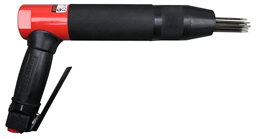 CS Unitec Trelawny VL303 Needle Scaler with Dust Shroud|Air Powered Pistol Vibro-Lo Needle Scaler with Option to Convert to Chisel Scaler | 8X Less Vibration