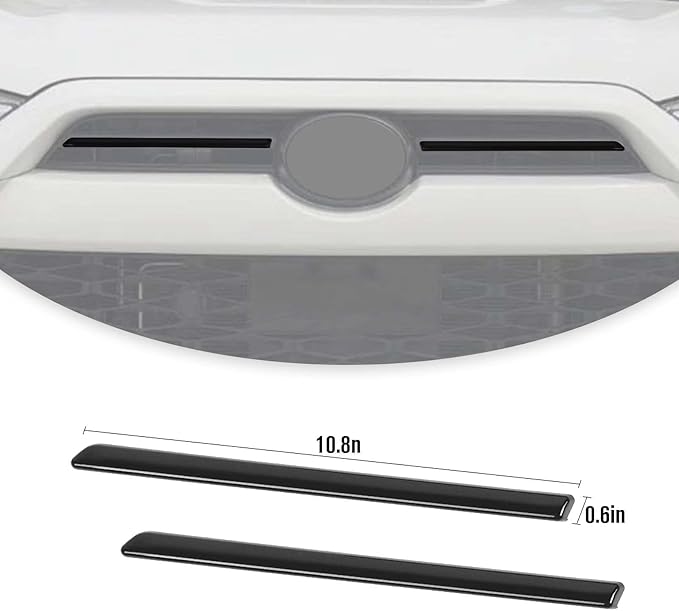 Jimen Compatible with Toyota 4Runner 2020-2022, Front Center Grille Inserts Cover Exterior Trim Accessories (Matte Black)
