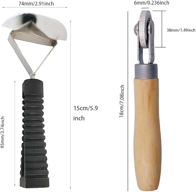 Tire Repair Tools Tire Buffing Wheels 42 mm Tungsten Steel Buffing Wheel with Tire Patch Roller Scraping Cutter for Car Tire Grinding Polishing Accessories Kit