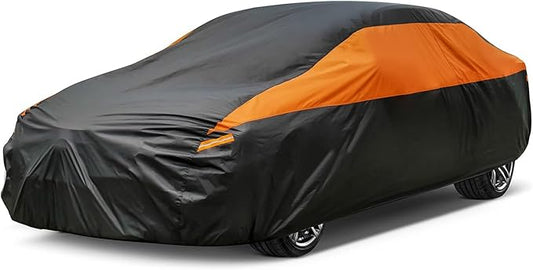 Car Cover for Automobiles All Weather Waterproof, Universal Fit Sedan Dodge Charger, Chrysler 300, Lincoln mkz, Hyundai Genesis, Ford Taurus, Buick Lacrosse, Mercedes Benz S-Class etc.