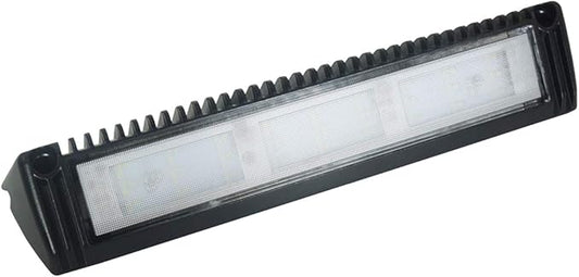 Raycharm 13" RV Exterior LED Work Scene Light Fixture, 40° Down Angle Flood Beam, 6000K Cool-White, 12V/24V DC, High Lumen Output Low Current Draw, Aluminum Housing Black Finish, 1-Pack