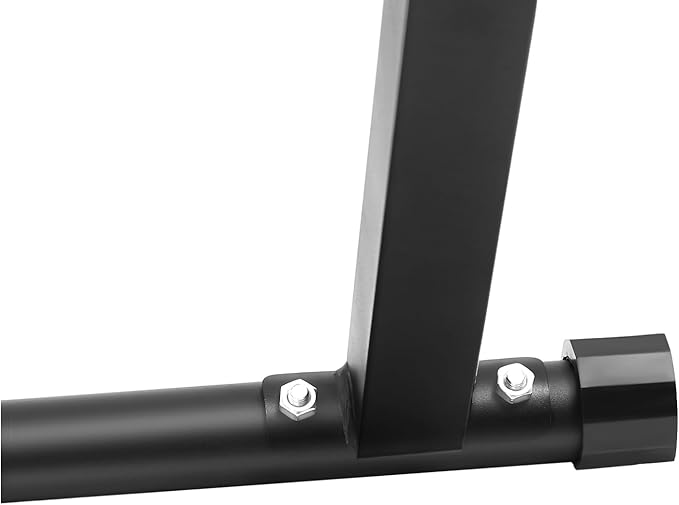 440lbs MAX Pull Up Bar Stand, Adjustable Foldable Dip Station for Home Gym - No Wall Mount Strength Training Equipment for Pull-Ups, Muscle Ups, Dips (5.7-7.6ft)