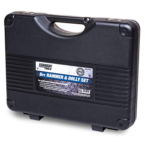 Fairmount 6 Piece Professional Hammer and Dolly Set Auto Body Repair Tools Fender Tool Kit Hammer Dolly Dent Bender