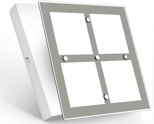 RV 12V LED Ceiling Dome Light with Switch, Square 8-1/2" Fixture, Dimmable 1080LM Lights with Acrylic Shade for RV Trailer Camper Boat Interior Lighting, Surface Mount (3000K Warm White)