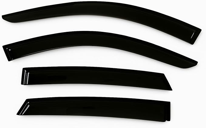 2018-2022 Tape-On Rain Guards for Honda Accord Sedan Side Window Visor Deflectors 10th Gen LX EX-L Sport Touring Durable Vent Shades 2019 2020 2021