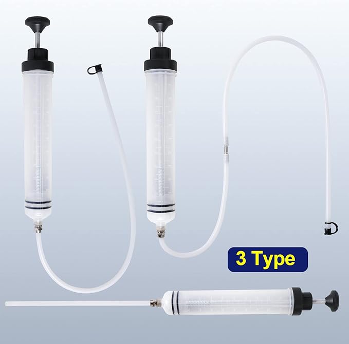 AIGMISON 500cc Oil Suction Syringe Fluid Transfer Pump with Hose, Brake Fluid Pump, Oil Fluid Extractor, Automotive Oil Syringe Liquid Extractor and Filling Pump