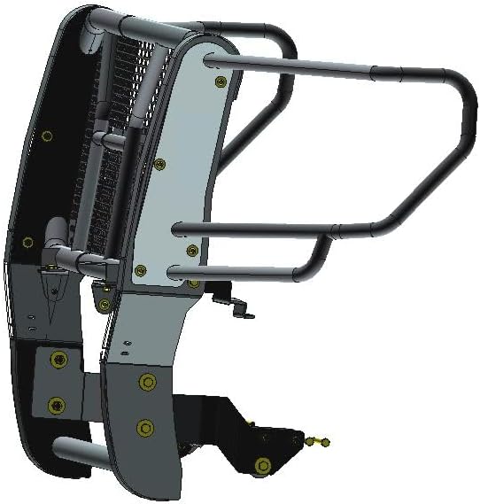 Black Horse RUGGED Heavy Duty Grille Brush Bumper Guard Modular Black Compatible with 2020-2023 GMC Sierra 2500 HD|2020-2023 GMC Sierra 3500 HD-RU-GMSI20-B