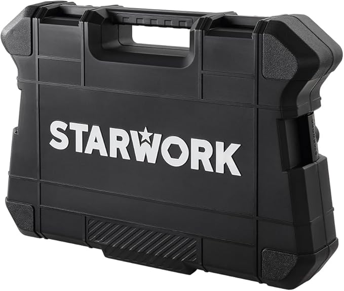 STARWORK TRUE MECHANIC 153-Piece Impact Socket Set, Professional, SAE/Metric