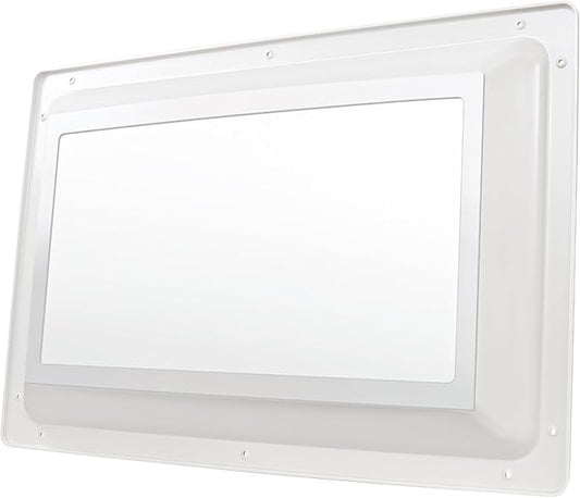 XMK RV Skylight Replacement Inner Dome, 14" x 22" x 2.9" RV Skylight Inner Dome with Clear Window for RV's Campers Food Trucks Shower Roof Opening, Include Screws