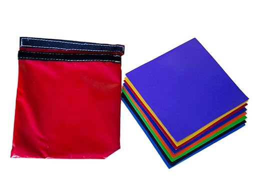 SX-69 Vinyl Repair Kit, Includes 4oz Adhesive Cement and 9 8-Inch Square Patches, for Repairing Inflatables, Waterproof, Tears, Punctures, Holes