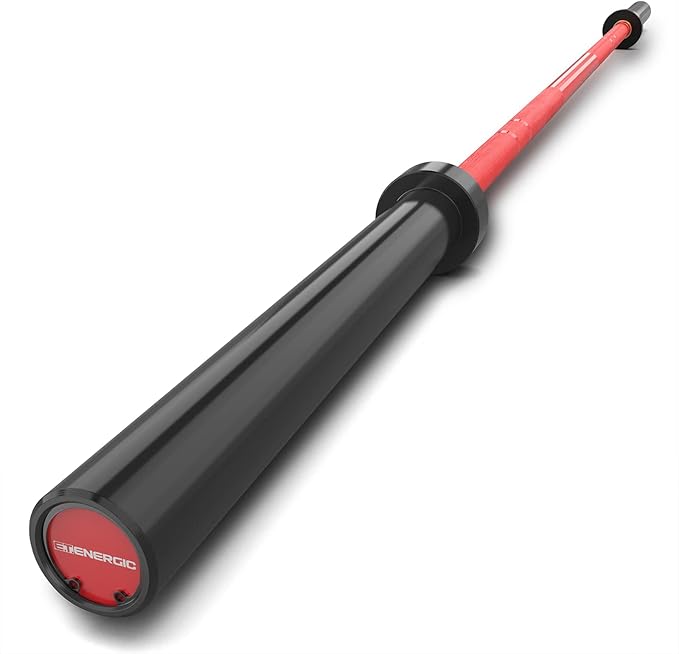 7ft Olympic Barbell 40LB Bar Load 700lbs Capacity Available Men's Barbell with Hard Chrome Sleeves for 2" Olympic Plates, 2 Inch Barbell Bar for Squats, Deadlifts, Presses, Rows and Curls