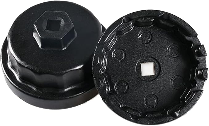 HiSport Oil Filter Wrench Replacement for Toyota, Lexus, RAV4, Camry, Tundra, Highlander, Sienna and More-Cup Style Oil Filter Cap Removal Socket Tool for 2.5-5.7L Engine with 64mm Housing