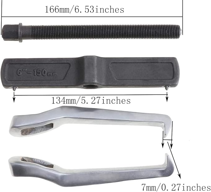 CR-V Single Hook Two Claws Puller Separate Lifting Device.TAO+ Stores Offer 6 Different Sizes of 2 jaw Puller for You to Choose to Deal with