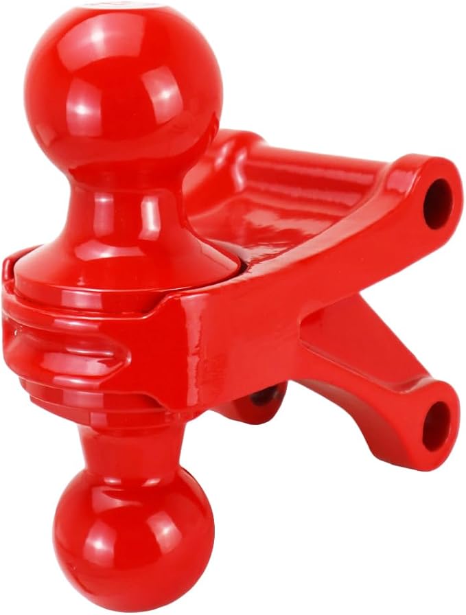Shocker HD 20K Air Hitch with Red Combo 2" & 2-5/16" Balls, Fits 2-1/2" Hitch - 20,000 lbs