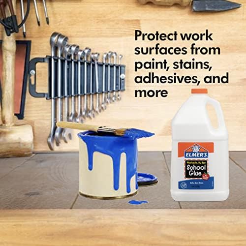 RESILIA Work Bench Mat - 23.5" X 47.5" X 0.06" Scratch-Resistant PVC Mats - Protect Your Workbench, Table, or Tool Station from Painting, Woodworking, Crafting, Building, & More, Clear, Made in USA