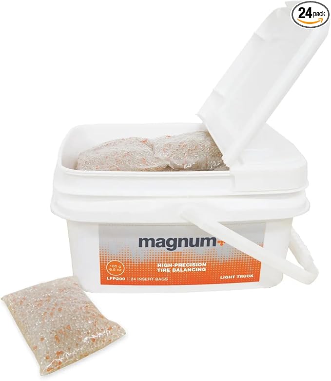 Martins Industries Magnum+ Tire Balancing Beads, Fleet tub 24 Bags, 6.5oz / 185g