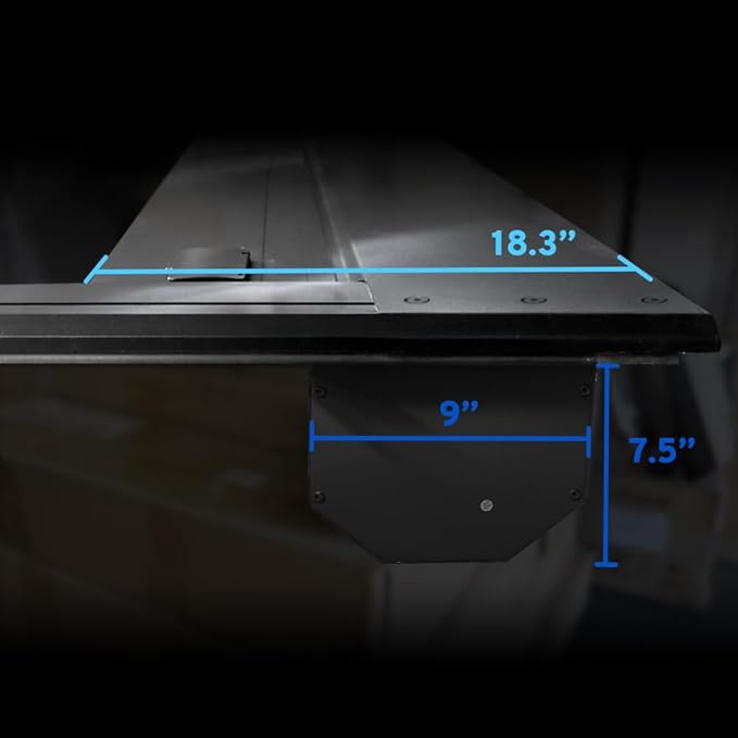 Syneticusa Stealth Black Retractable Hard Tonneau Cover T-Slot Rails Fits 2007-2025 Silverado/Sierra 1500 5'8" (69.9”) Truck Bed Premium Edition Waterproof Accessories