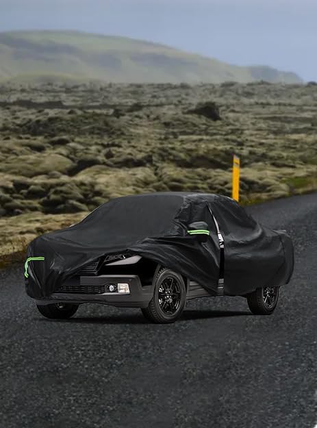 Car Cover Custom Fit for Honda Ridgeline 2006-2024,6 Layers Truck Cover Waterproof All Weather for Automobiles,Outdoor Full Exterior Cover,Rain, Sun, Wind Protection,Black