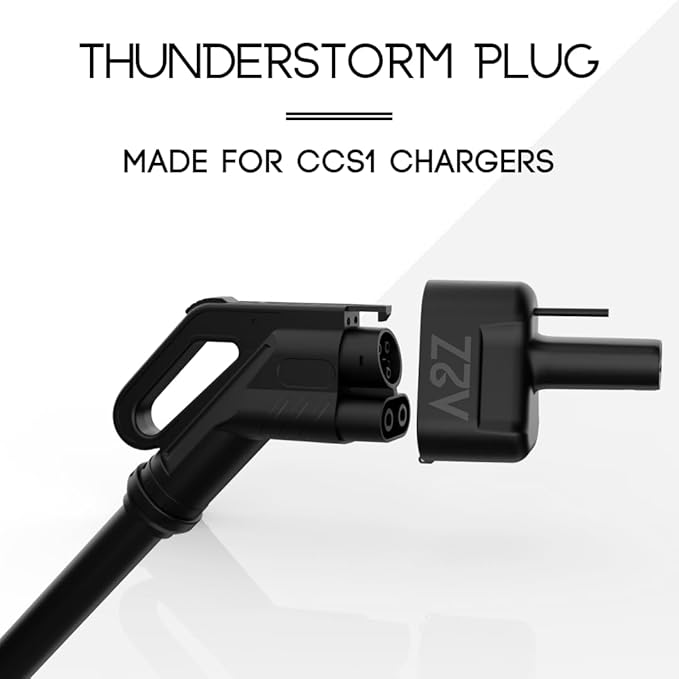 A2Z EV CCS1 Charger To NACS Vehicle | DC | Compatible with Tesla Vehicles & NACS vehicles | UL2252/CSA-C22.2 Certified | The Thunderstorm Plug