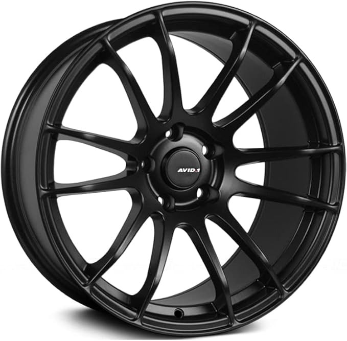 AVID.1 AV-20 Matte Black 19x8.5 Custom Wheel – 5x4.5 Bolt Pattern with +35 Offset – Lightweight Performance Alloy Wheel – Aggressive Street Style & Track-Ready Car Accessories