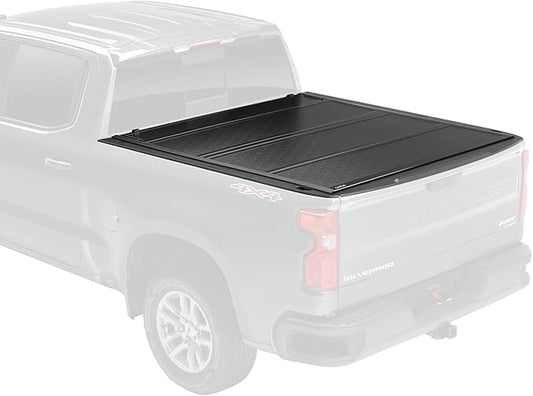 Gator FX Hard Quad-Fold Truck Bed Tonneau Cover | 8828131 | Fits 2019 - 2025 Chevy/GMC Silverado/Sierra, works w/ MultiPro/Flex tailgate 6' 7" Bed (79.4")