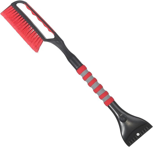 Snow Brush and Ice Scraper for Car Windshield,26.4" Window Scraper Deicer for Car SUV and Truck,Ice Scrapers and Brushes 2 in 1,Winter Car Automotive Exterior Accessories(1Pack Red)