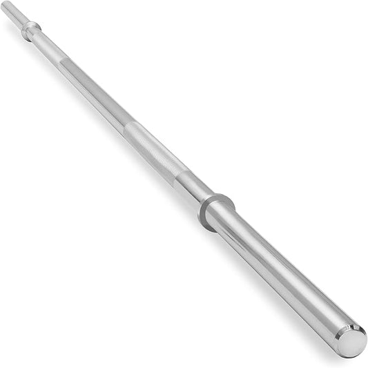 Philosophy Gym 1" Standard Weightlifting Barbell - Straight Bar with Smooth Sleeves