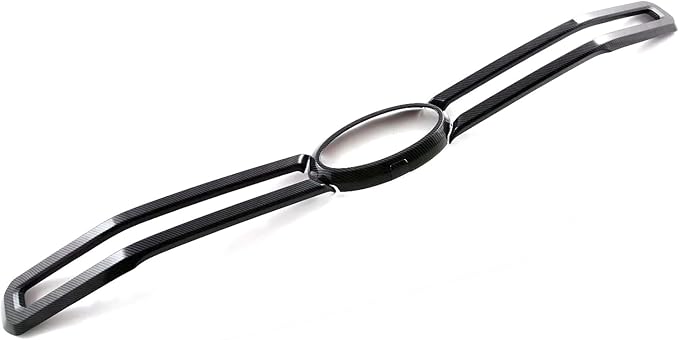 HIGH FLYING for Ford Ranger 2024 2025 Car Exterior Accessories Front Middle Grille Insert Bumper Overlay Carbon Fiber Style ABS 3pcs (Only Fit XLT/XL/XLS)