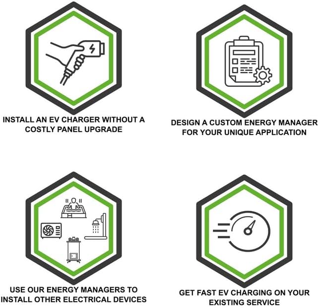 EV Charger BLACKBOX 240V NEMA 3R 60-100A Service Size Weatherproof - No Electrical Panel or Service Upgrade Required Allows 240 Volt up to 60Amp EV Fast Charge Rate EV Load Management. Save $$$